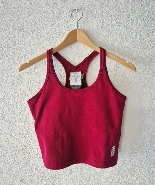 Organikus pamut női tank top - Bordópiros - PatentDuo