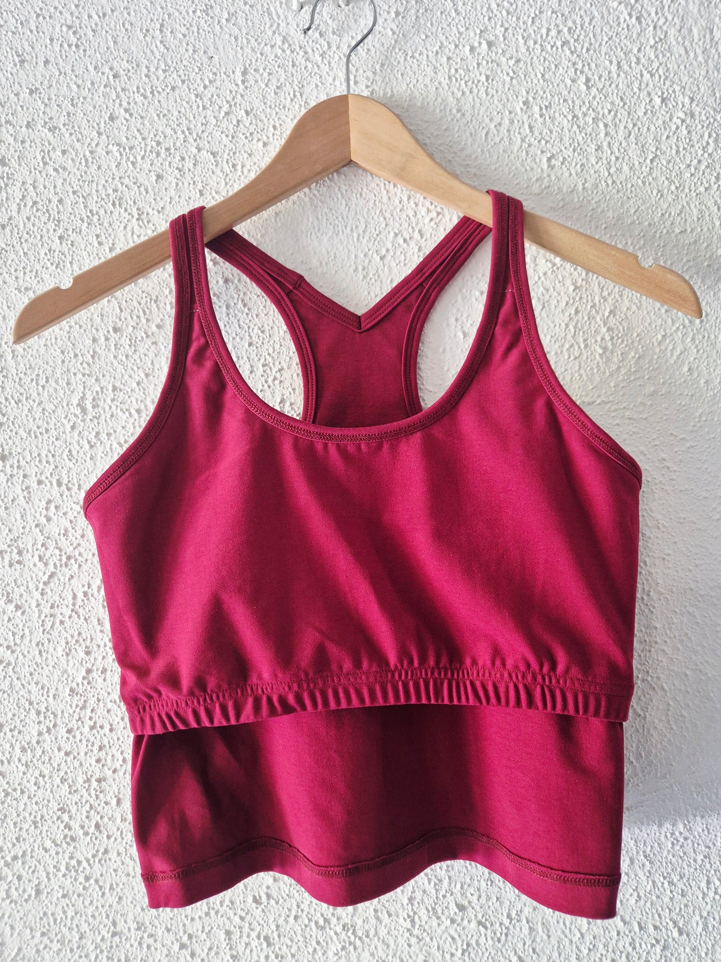 Organikus pamut női tank top - Bordópiros - PatentDuo