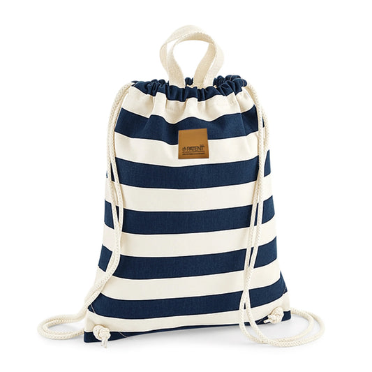 Organic gymbag - kék csíkos - PATENT DUO - PatentDuo