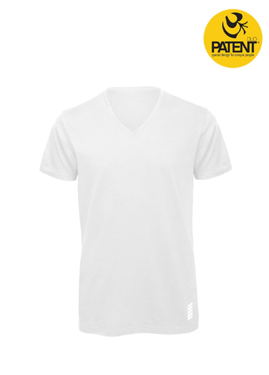 Férfi sport / jóga rövidujjú póló – fehér – PATENTDUO - PatentDuo