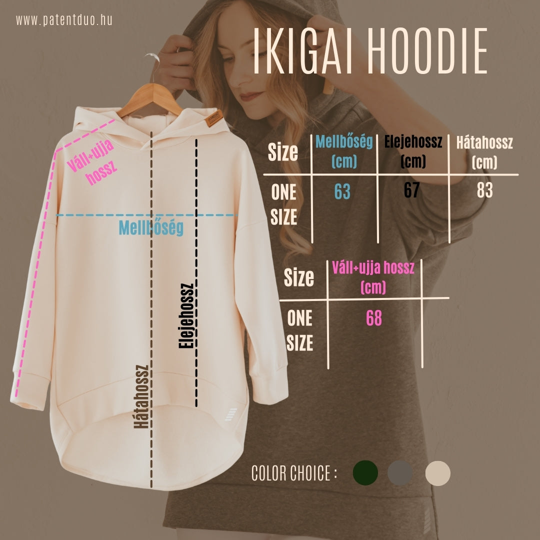 Ikigai organikus pamut kapucnis pulóver - Lenge, lélegző nyárra - Napsárga - PatentDuo