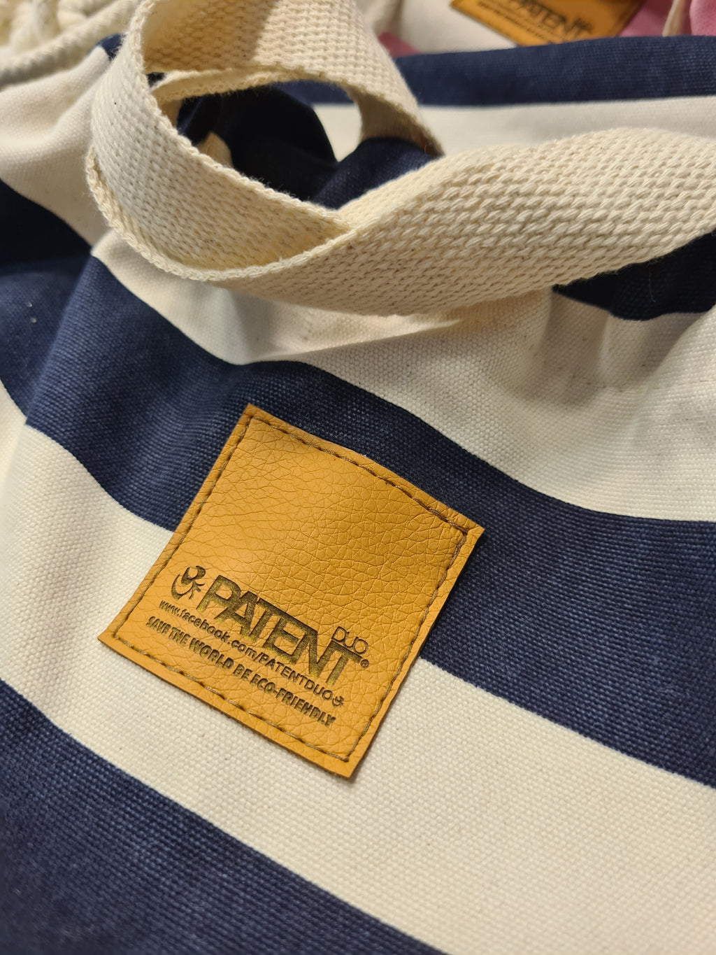 Organic gymbag - kék csíkos - PATENT DUO - PatentDuo