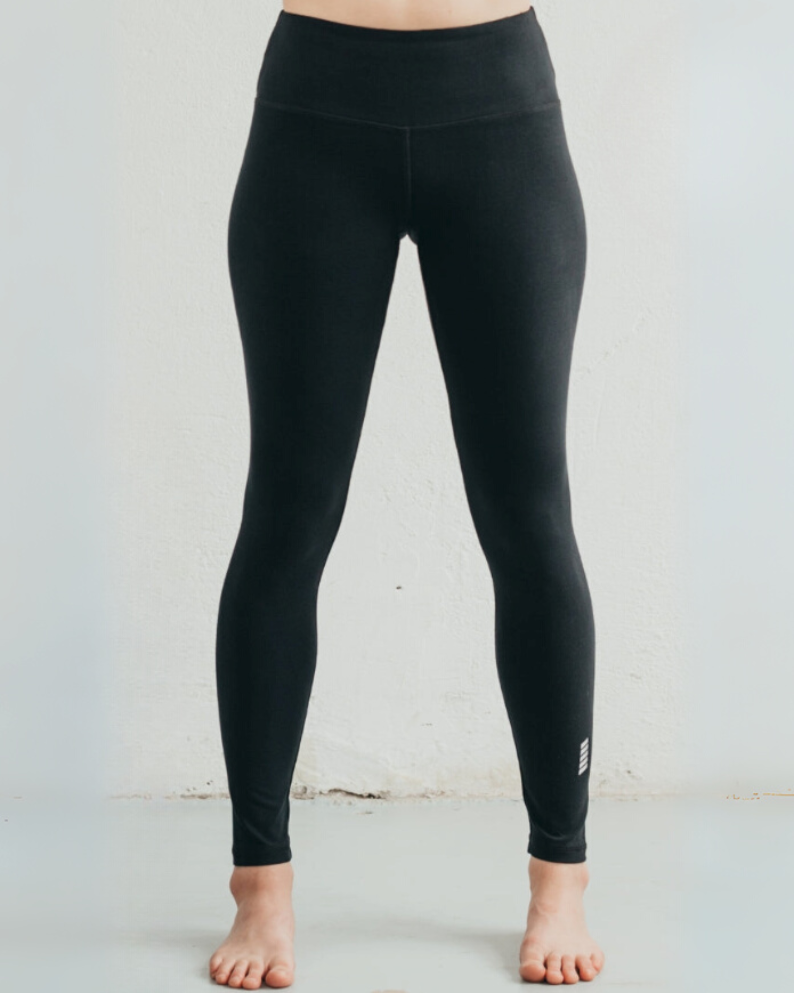 Női organikus pamut jóga- és sport leggings - Fekete thermo - PatentDuo