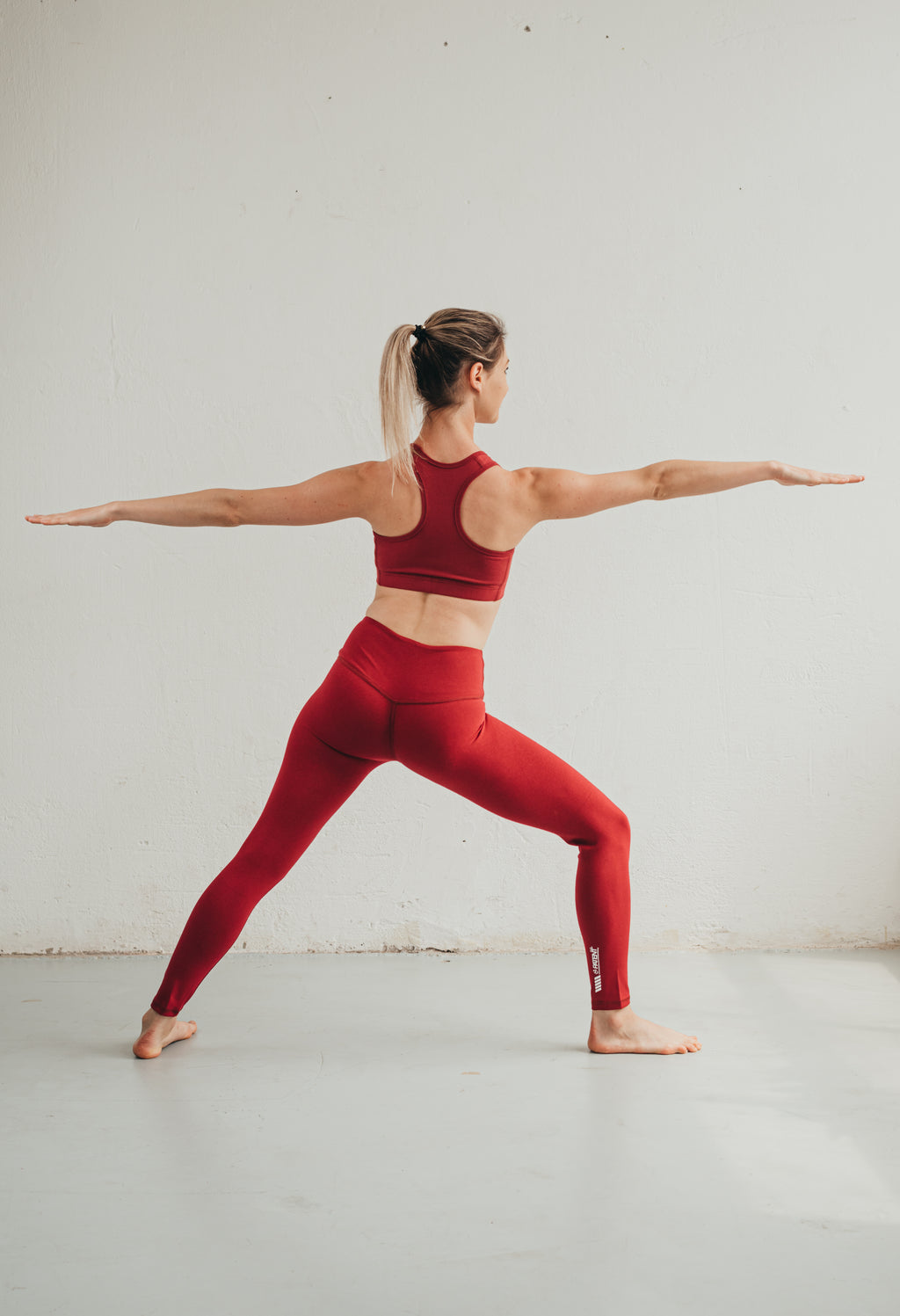 Bordópiros organikus pamut overál cica nadrág leggings szet joga pilatesre gym io pamut yoga póz 