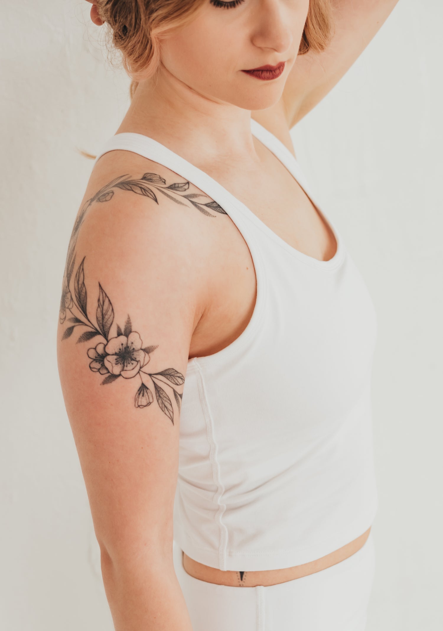 Prémium Technikai anyagból tanktop FEHÉR - PatentDuo