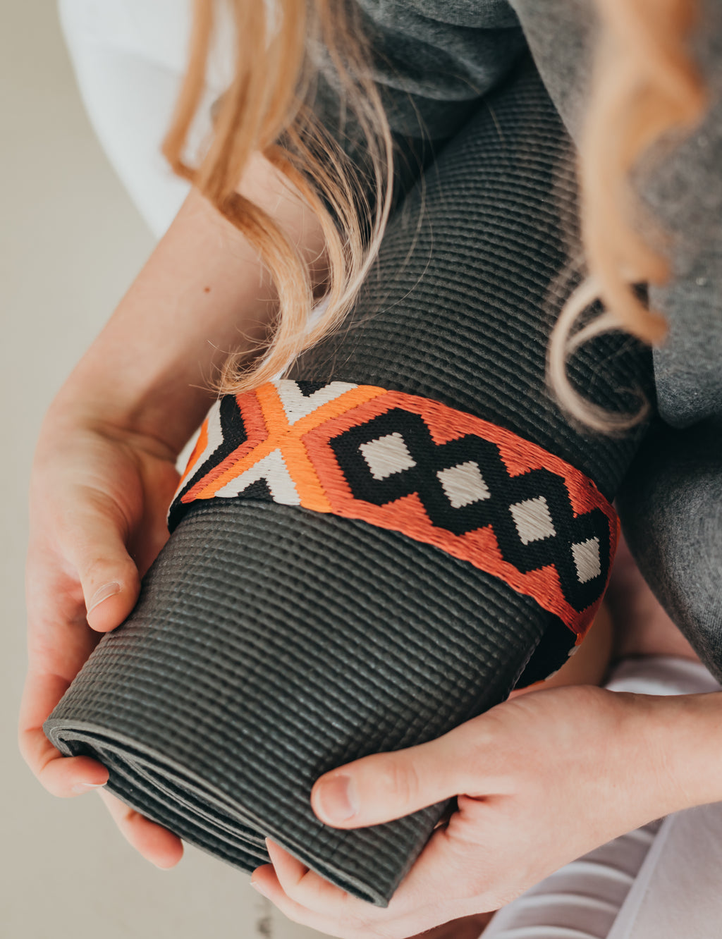 PATENTDUO 2in1 - jóga heveder és matractartó együtt ETHNO INDIAN - PatentDuo