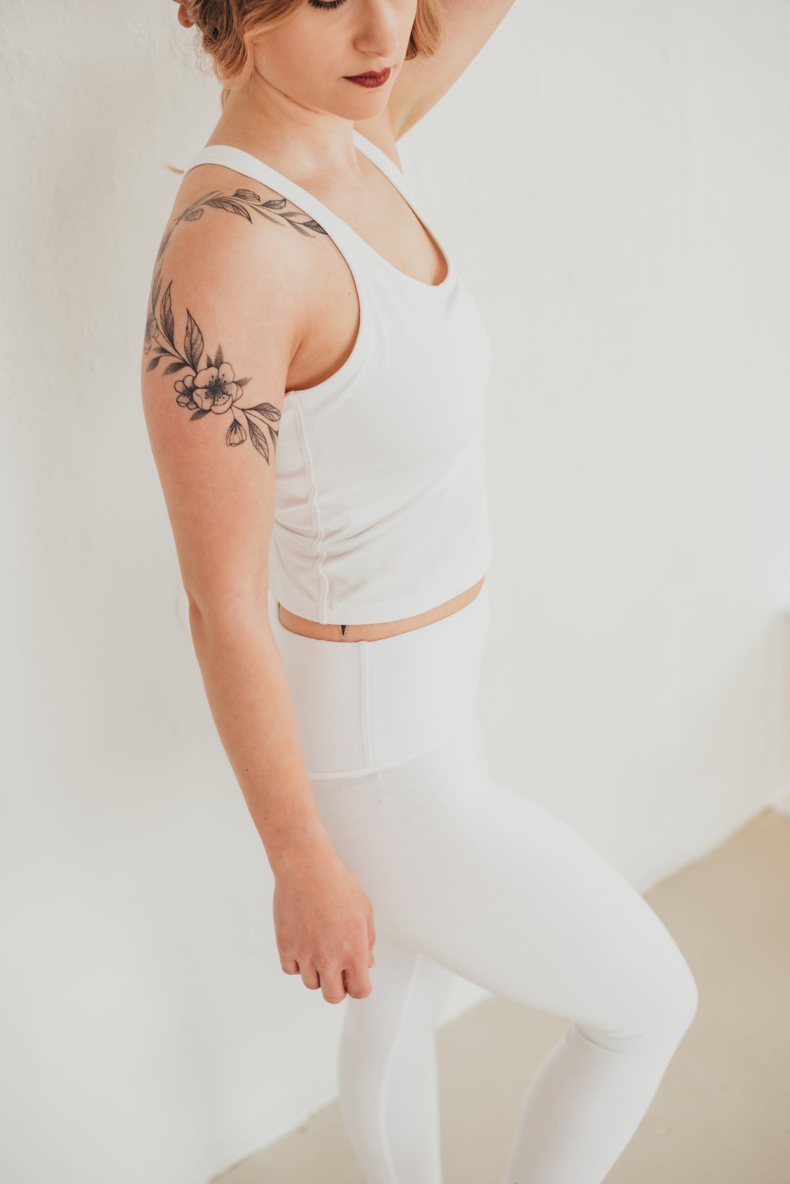 Prémium Technikai tank top - FEHÉR – Fehér