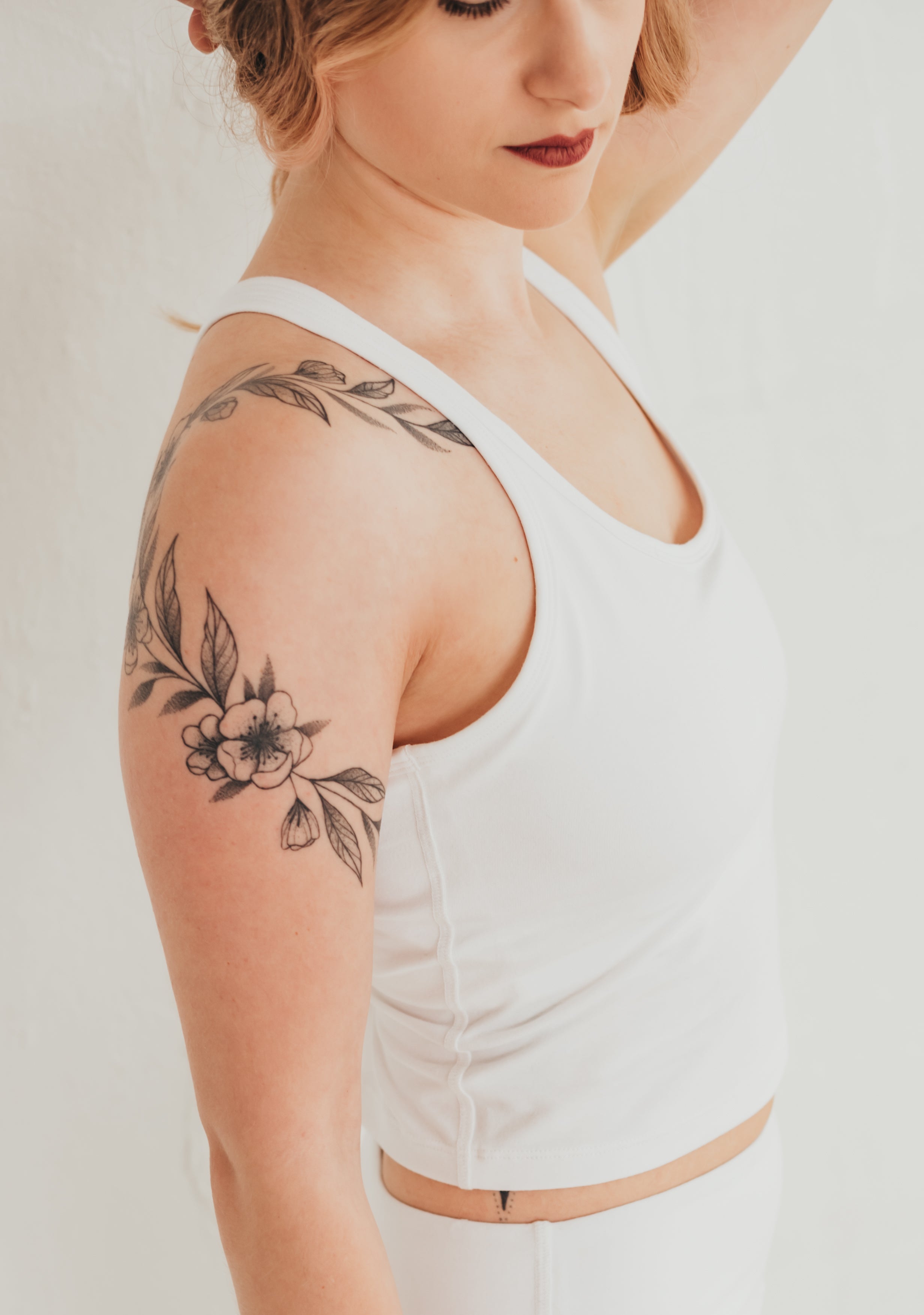 Fehér pamut bio tanktop duplamelltartó jóga pilates hétköznapra nontoxik