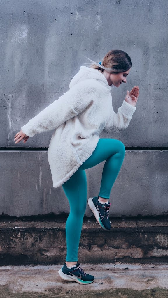 Petrol thermo meleg bélelt leggings petrol