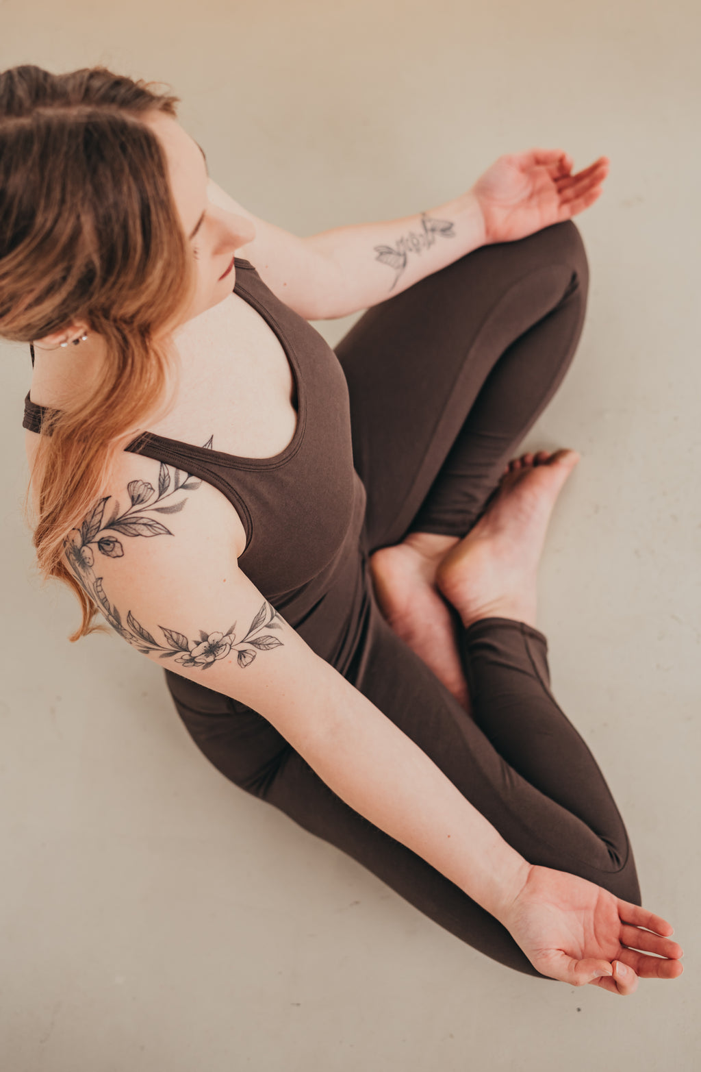 Terra-Nude organikus pamut overál cica nadrág leggings szet joga pilatesre gym