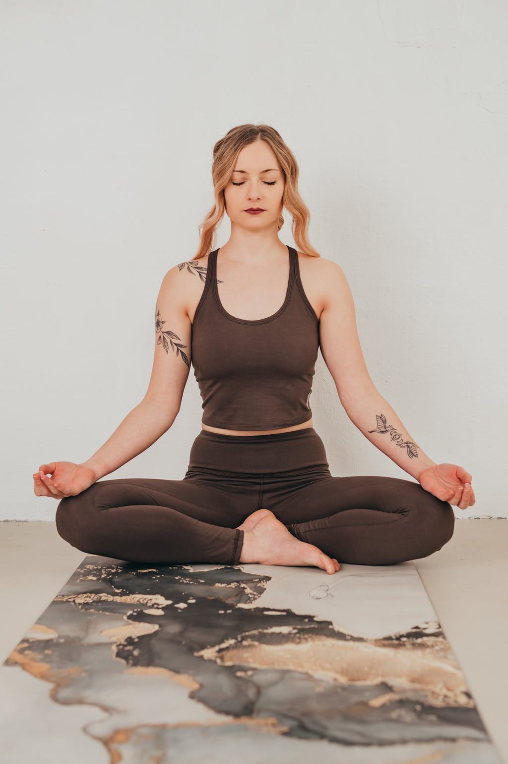 Terra-Nude Terra-Nude organikus pamut overál cica nadrág leggings szet joga pilatesre gym meditáció