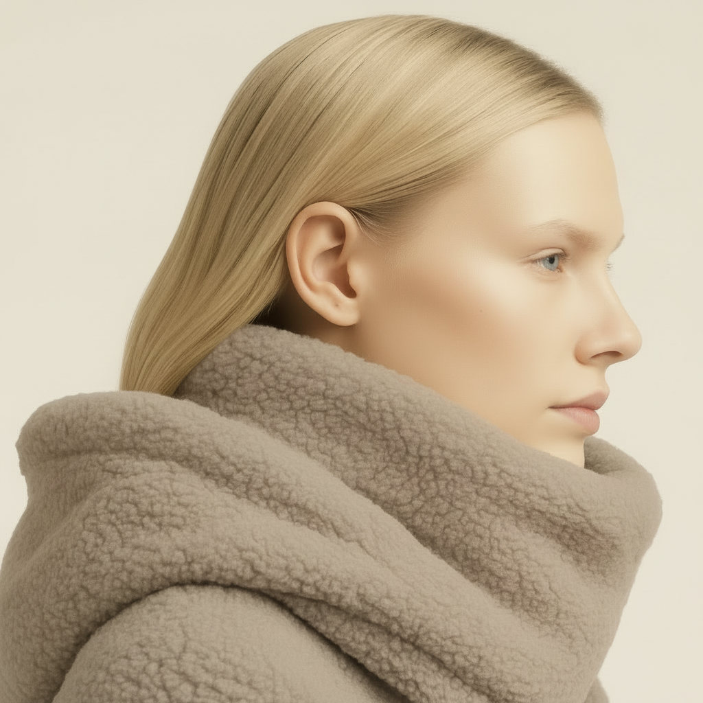 PatentDuo SHERPA neck warmer - tube scarf - MOCHA