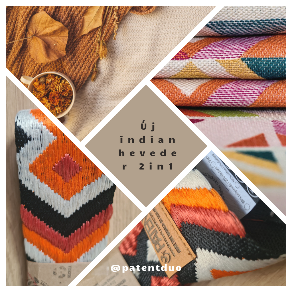PATENTDUO 2in1 - jóga heveder és matractartó együtt ETHNO INDIAN - PatentDuo