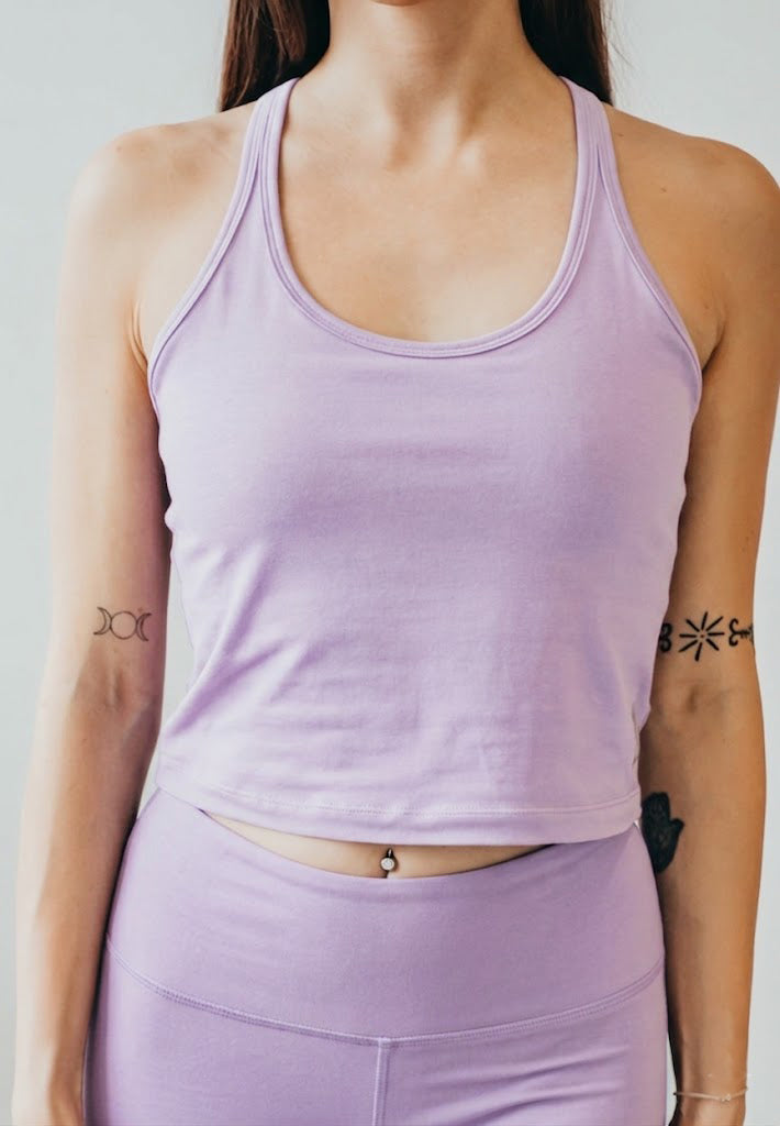 Orgona pamut jóga tanktop elölről